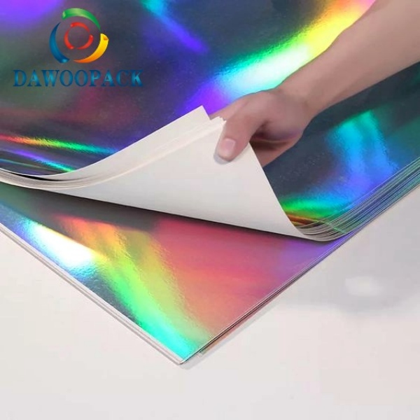 Transfer Holographic paperboard